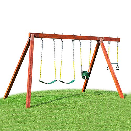 SELEWARE Set of 2 Heavy Duty Swing Hanger 1800LB Capacity, M10 x 9.3" Swing Bolts, Stainless Steel Swing Hooks for Wood and Steel Beam Yoga Hammock Chair Punching Bag Porch Swing Sets Seat - color: D (9 Inch, 2 Pack Silver)