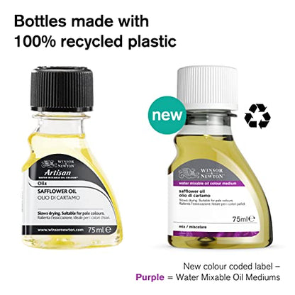 Winsor & Newton Artisan Linseed Oil, 250ml (8.4-oz) bottle | Creates Fatter Paint, Glossy Paint, Increases Flow/Dispersion, Slows Drying Time, Reduces Viscosity, Increases Transparency - color: Artisan Linseed Oil, style: 8.4-oz Bottle