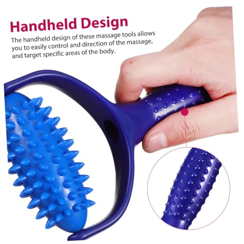 Lightweight Portable Massage Roller Stick for Sedentary Individuals and Yoga Enthusiasts for Muscle Relief with Abs PVC Material, Handheld Back and Neck Massager Tool