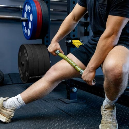 The Original Massage Stick - Self Myofasical Release Muscle Roller Stick - 22" Hunter Stick - color: Green