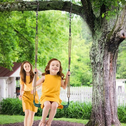 SELEWARE 10ft Tree Swing Rope, Adjustable Hammock Straps Hanging Kit - color: Black-1 Pack, size: 10ft