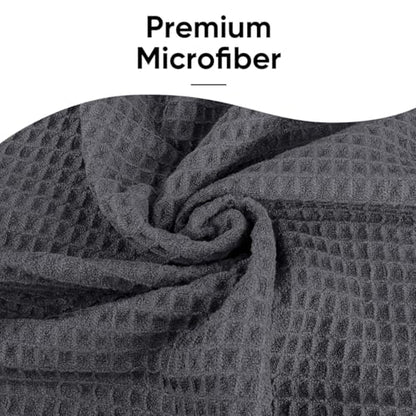 HOMEXCEL 2PK Yoga Mat Towels for Hot Workout, Ultra-Absorbent, 26.5" x 72" - color: Grey