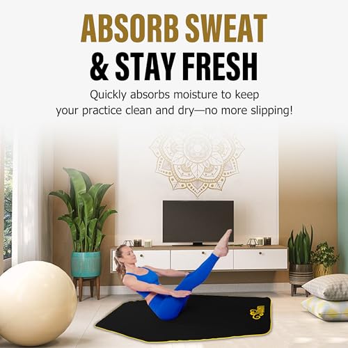 Shanti Microfiber Yoga Towel: Non-Slip, Super Absorbent for Hot Yoga, Pilates & All Workouts - color: Pink