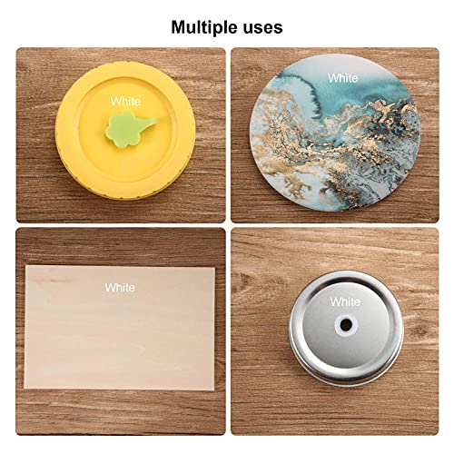 Outus 100 Sheets Carbon Graphite Transfer Paper A4 Size Tracing Carbon Copy Graphite Paper with 5 Embossing Stylus Tracing Stylus Dotting Tools for Dark Cloth Fabric Embroidery and Wood, Black&White - color: Black, White