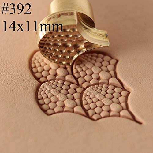 DandS ltd Leather Stamp Tool Kit, Dragon Scale, Professional Steel Craft Tool for Leatherworking, Embossing, Carving & Stamping Leather Projects, Belts & DIY Projects Compatible with Mallet #392KIT - color: Dragon Scale Kit