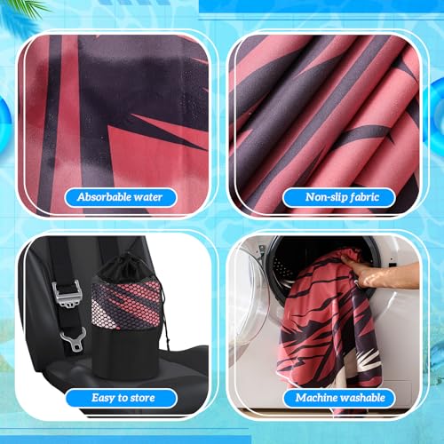 2 Pack Car Seat Towel Cover with Storage Bag, Death Valley National Park | 63 x 32 in Car Towel Seat Cover Non Slip Waterproof, Gym Workout Swimming Running, Machine Washable Sweat Absorbent Protector - style: Death Valley National Park