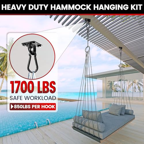 sprookber 304 Stainless Steel Pad Eye Snap Hook,M10 Ceiling Hook 1700Lb,8Pc | Hanging Kit with Screws for Hammock Chair Swing, Yoga Gym Equipment, Sun Shade Sail, Plant Hangers & Marine Boat Hardware - size: 4 Inch, style: Black Rhombus