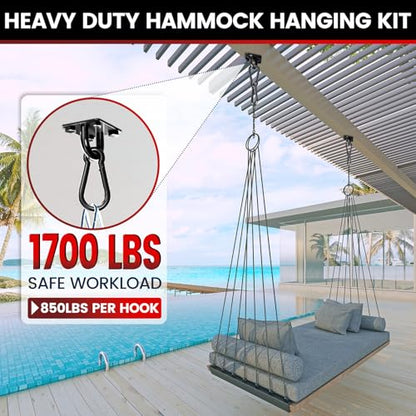 sprookber 304 Stainless Steel Pad Eye Snap Hook,M10 Ceiling Hook 1700Lb,8Pc | Hanging Kit with Screws for Hammock Chair Swing, Yoga Gym Equipment, Sun Shade Sail, Plant Hangers & Marine Boat Hardware - size: 4 Inch, style: Black Rhombus