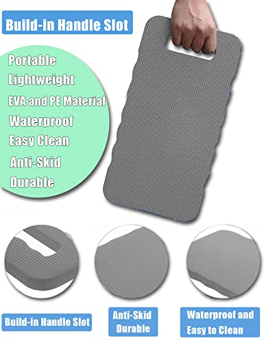YWSHF 4 PCS Garden Kneeling Pad,Knee Mat Waterproof Foam Knee Pads for Gardening,Cleaning,Baby Bath,Yoga,Praying and Exercise 15.745'' x 7.09'' x 0.79'' Grey - color: Grey-4 PCS