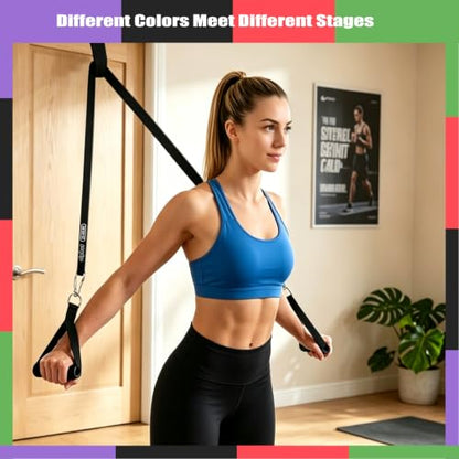 Resistance Bands for Working Out,4-Level Elastic Pull Up Assistance Bands Set for Men & Women,Exercise Bands for Full-Body Training, Fitness, Physical Therapy, Stretch Workout Bands at Home, Gym - size: 4set