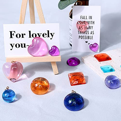 2 Pcs Gem Jewelry Casting Mold for Jewelry Making Crafting Projects | for Making Earrings, - color: mix-small