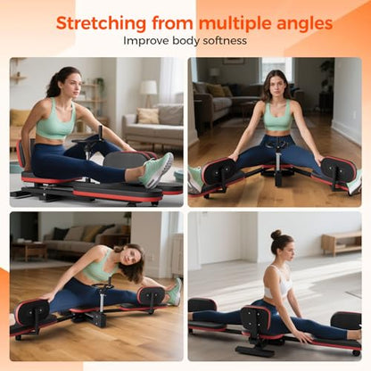 330LBS Heavy Duty Leg Stretcher, Steel Frame Split Trainer for Home Gym Use | Adjustable Soft Padding, Flexibility Stretching Equipment, Stable Structure,Ideal for Dance, Yoga, Martial Arts, Home Gym