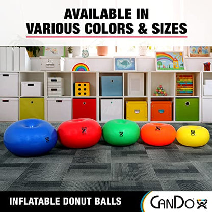 CanDo Donut Exercise, Workout, Core Training, Swiss Stability Ball for Yoga, Pilates and Balance Training in Gym, Office or Classroom - style: 22-inch