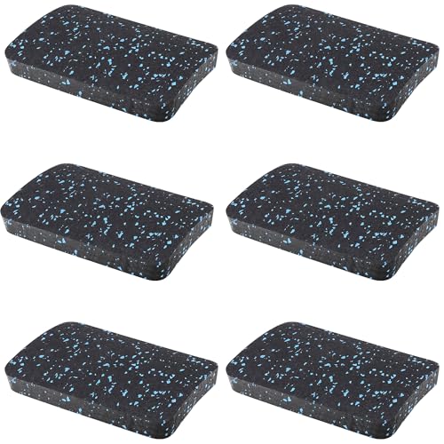 Rubber Treadmill Mat Pads, 6-Pack, 4.7 x 3.2 x 0.55 in - size: 4.7 x 3.2 x 0.55 in