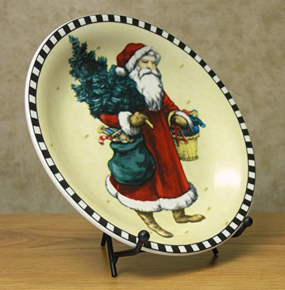 Black Metal Tabletop Easel Stand Set of 3 – 5 Inch Decorative Display Stands for Plates, Frames, Books, Signs & Art – Folding Countertop Holder for Home Décor & Retail Display - size: 5 Inch