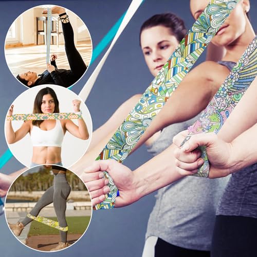 Yoga Strap for Stretching Yoga Belt Adjustable Straps for Yoga Non Elastic Yoga Stretching Strap Yoga Exercise Straps for Pilates - color: D