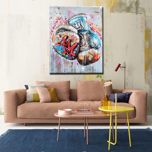 Tucocoo Boxing Gloves Color Graffiti Painting by Numbers for Adults Wall Art Home Decor for Living Room 16x20Inch - color: 20 Styles Graffiti 11, size: 16''Wx20''H(DIY frame)