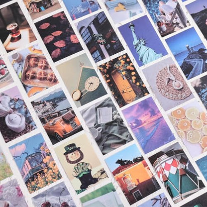 12 Sets 600 Sheets Washi Stickers for Journaling, Nature Season Festival Travel Flower Stickers Vintage Aesthetic Scrapbook Sticker Set for Bullet Journal Art Diary Card Craft Gifts Planner Notebook - style: Month Style