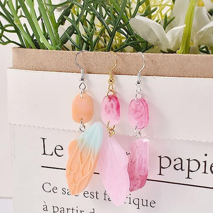Attuslla Silicone Resin Earring Molds with Jump Rings for DIY Jewelry Making, Pendant, Earrings - color: Style 9