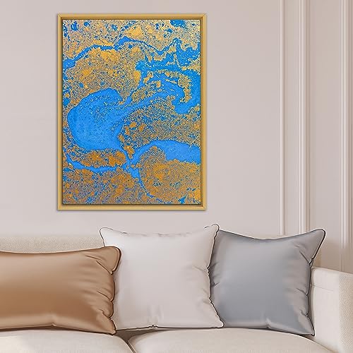 Value Pack of 18x24 Stretched Canvas 3/4 (0.75) inch deep and Floater Frame for Your Paintings/Artwork/Wall Art/Wall Decor (Light Maple, 18 x 24 inch, Portrait) - color: Light Maple, size: 18 x 24 inch