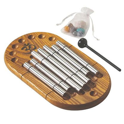 Woodstock Wind Chimes for Meditation, Yoga, Awareness, Relaxation, Metaphysical 11" Zenergy Chakra Chime Gifts (CC7Z)