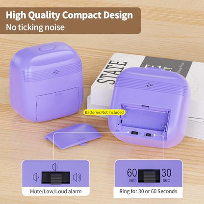 Potty Training Timer- Replace Potty Watch for Toddler Girls Boys, 60-Minute Countdown Viaul Timer with Ring Vibration Reminder for Kids Cultivate The Sense of Time Get to Know Time - color: Purple01