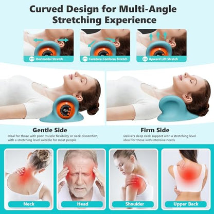 Neck Massager 3 in 1 Portable Massager with Heat & Comfortable Stretching