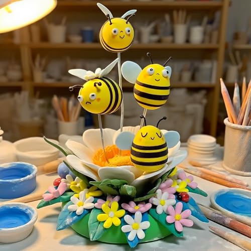 Air Dry Clay Lightweight, Flexible Modeling Clay for Adults Arts and Crafts | Professional & Moldable, Soft & No-Stick, Polymer Clay for Sculpting, Molding,Anime Figures,Making Costumes,DIY Projects - color: Yellow