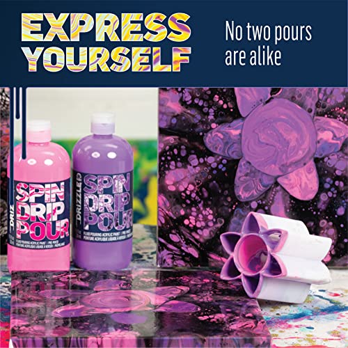 FolkArt Drizzle Open Pour Cup, Flower Pour Cup Perfect for Fluid Paint Pouring Arts and Crafts Projects, 50423 - style: Flower Pour Cup
