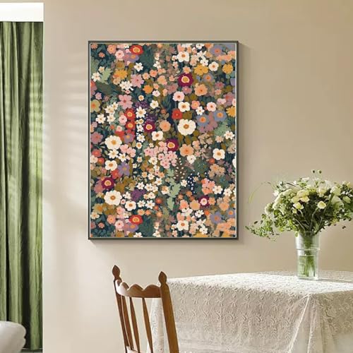 RYMILIE Diamond Art Kits for Adults Blooming Flowers 12x16inch | 5D Stress Relief Diamond Painting Kit for Beginners, DIY Full Round Drill Gem Art Crafts for Home Wall Decor Gift - color: DP04106