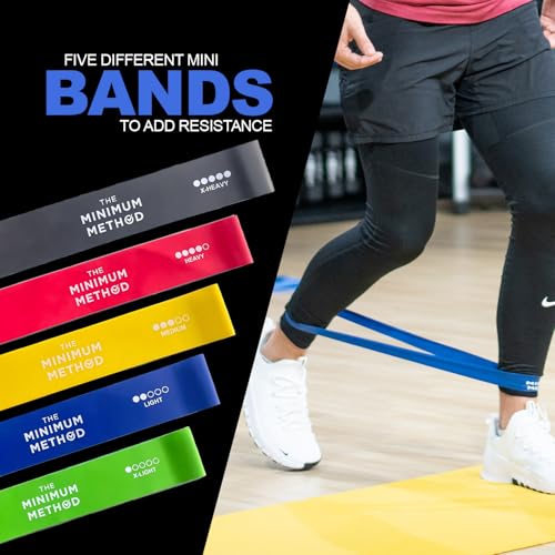 Joey Thurman Mini Resistance Bands, 5-Pack Mini Loop Bands for Exercise, Booty Bands for Glutes Legs and Hips, Home Gym Workout Bands