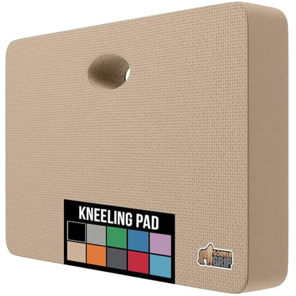 GORILLA GRIP® Extra Thick Foam Kneeling Pad for Gardening, 17.5x11 Beige - color: Beige