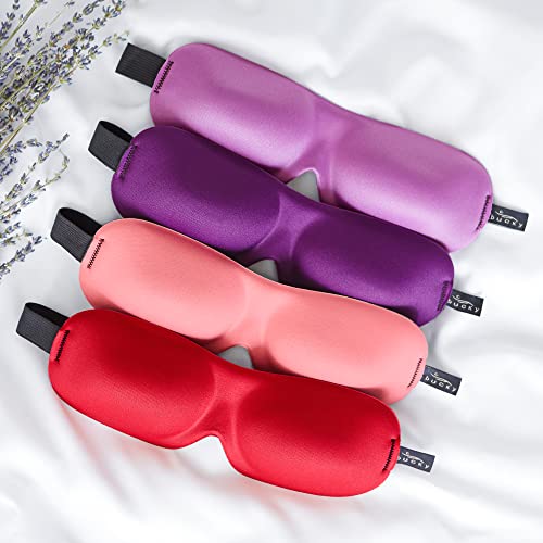 Bucky 40 Blinks No Pressure Eye Mask for Travel & Sleep - color: Strawberry