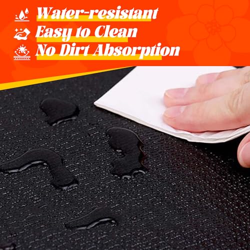 VTORY Extra Thick Large Exercise Mat, 8mm PVC Large Workout Mat 7x5/6x4 | Non-Slip, Ultra Durable, Heavy-Duty, Shoes-Friendly, High-Density, Large Yoga Mat for Home Gym, Cardio, Strength, HIIT, MMA - size: 6'x4'x8mm