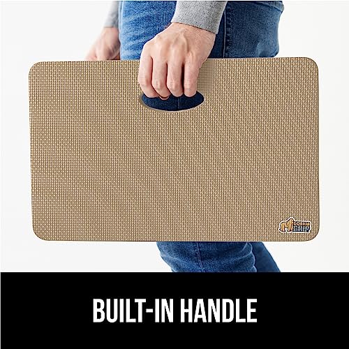 GORILLA GRIP® Extra Thick Foam Kneeling Pad for Gardening, 17.5x11 Beige - color: Beige