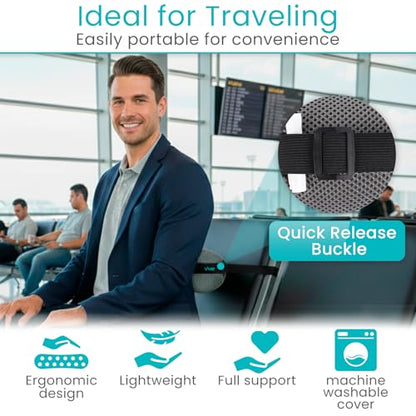 Vive Lumbar Roll Pillow for Lower Back Pain - Low Back Support Cushion - style: Soft