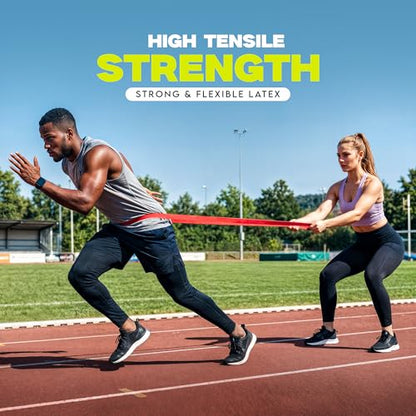 Pull Up Resistance Bands Set of 5 (8-125 lbs) Heavy Duty Workout Bands
