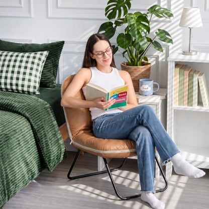 ZonLi Adjustable Floor Chair with Back Support - color: Brown