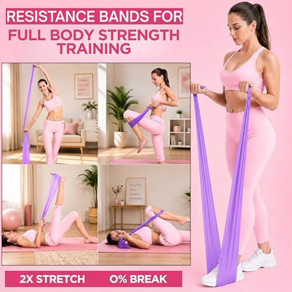 Pilates Kit for Home Workouts, 20-in-1 Pilates Equipment Set with 14.5" Pilates Ring, Pilates Ball, Resistance Bands, Ankle Weights, Exercise Sliders, Yoga Ring & Knee Pads for Joint Protection