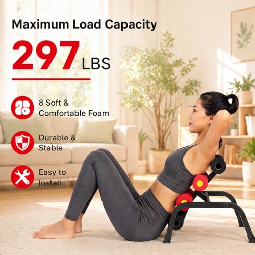 Mini Inversion Table, Spinal Decompression Table Rollers