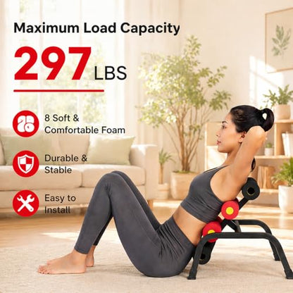 Mini Inversion Table, Spinal Decompression Table Rollers
