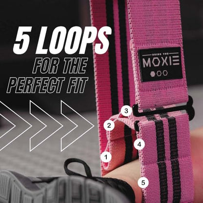 Adjustable Non-Slip Fabric Resistance Bands Set of 3 – Ideal for Legs, Glutes, and Full Body Workouts – Premium Fitness Bands for Women & Men – Bring The Moxie