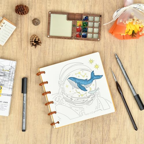 Brusarth Extra Fine Point Writing Pens, Black Micro-Pen Fineliner | 3 Pack,0.25mm,Waterproof Archival Ink Pens for Art Watercolor, Sketching, Manga, Design for Beginners & Artists