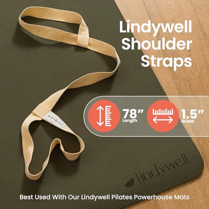 Lindywell Grata Mat Aloe Green and Shoulder Strap Bundle