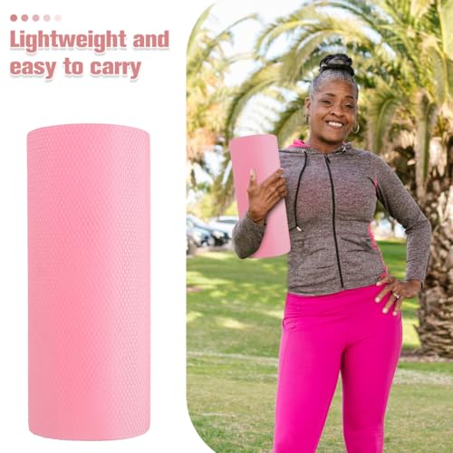 Cabilock Half Foam Roller for Back Pain Relief, Sakura Pink High Density EVA Lumbar Support, 30cm Semicircle Pilates Roller for Physical Therapy, Yoga & Balance Training