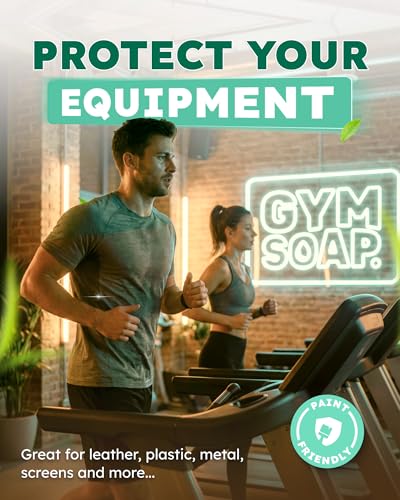 GymSoap Gym & Yoga Mat Cleaner Wipes, Plant Based - 100 Gym Equipment Wipes to Clean Exercise Equipment, Treadmill, Peloton Bikes - Gym Supplies, Cleaning Wipes for Home & Gym - Spa Fresh Scent