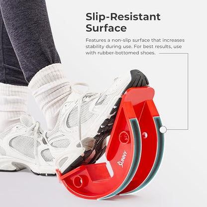 Sunny Health & Fitness Adjustable Calf & Ankle Stretcher - color: Red