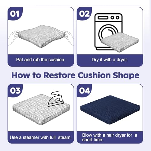 Meditation Cushion, Meditation Mat with Knee Support,Deep Blue - color: Deep Blue, size: 24X24X2 Inch