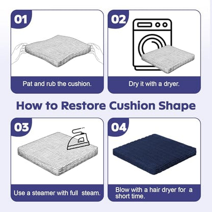 Meditation Cushion, Meditation Mat with Knee Support,Deep Blue - color: Deep Blue, size: 24X24X2 Inch