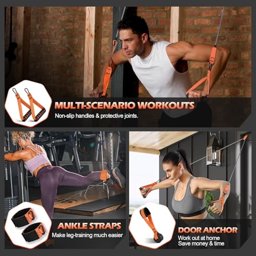 Resistance Bands with Handles, 300 LBS Heavy Duty Exercise Bands